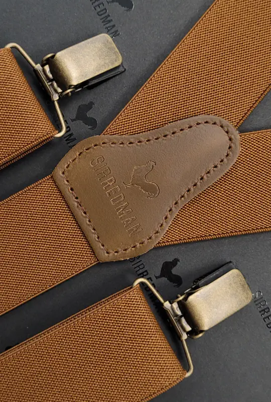 Hängslen Gentleman’s cognac resår - Bild 4