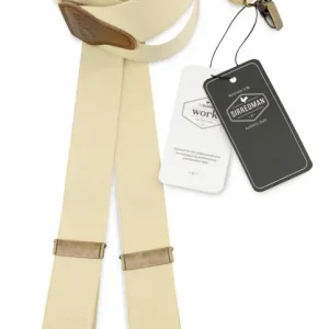 Hängslen Gentleman’s elfenbensvit resår