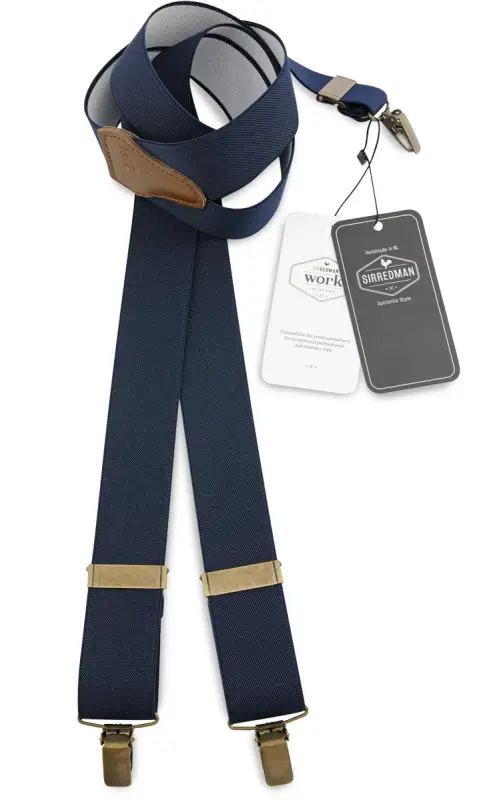 Hängslen Gentleman’s marinblå resår - Bild 2