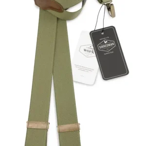 Hängslen Gentleman’s olivgrön resår