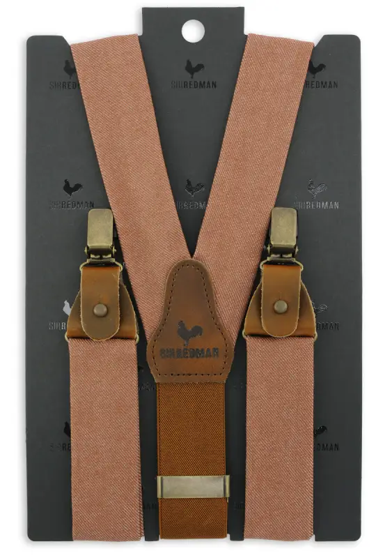 Hängslen Gentleman’s rostfärgad denim - Bild 3