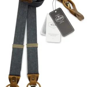 Hängslen Gentleman’s svart denim