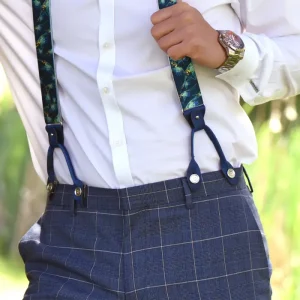 Hängslen set lösa knappar antik silver