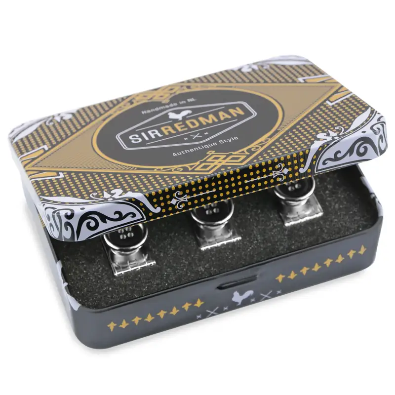 Hängslen set lösa knappar försilvrade - Bild 5