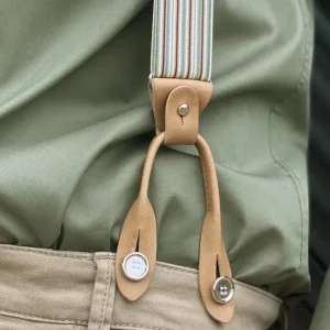 Hängslen set lösa knappar försilvrade