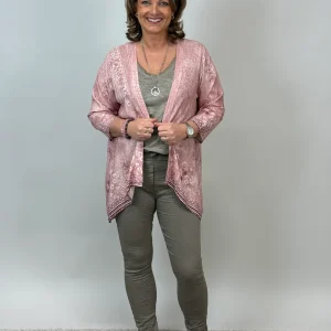 VÅRYRA! Öppen blus/jacka snedskuren fram från Mixbyheart, rosa