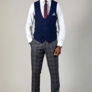 Kelvin - Väst Kungsblå Dubbelknäppt