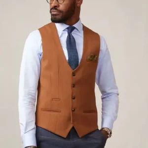 Kelvin - Väst Ljusbrun Enkelknäppt