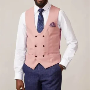 Kelvin - Väst Rosa Dubbelknäppt