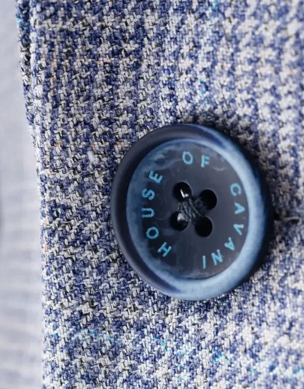 Ljusblå tredelad kostym Cavani Caridi Himmelsblå - Bild 6