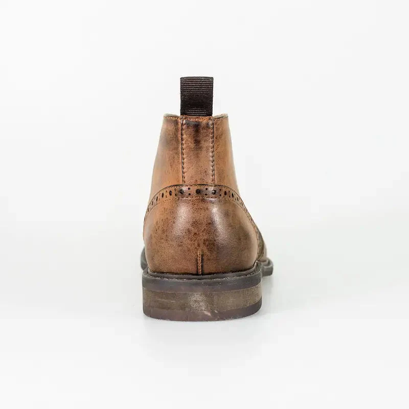 Ljusbruna Boots med snörning | Cavani Curtis - Bild 4