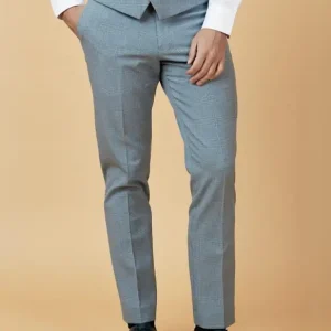 Marc Darcy - Byxor Rutmönster Ljusblå Bromley Himmelblau