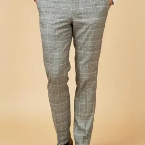 Marc Darcy - Byxor Rutmönster Ross Grå