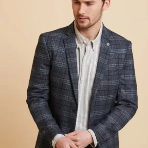 Marc Darcy - Kavaj Check Andy Blå