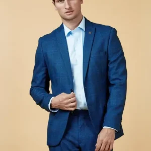 Marc Darcy - Kavaj Check Jerry Blå