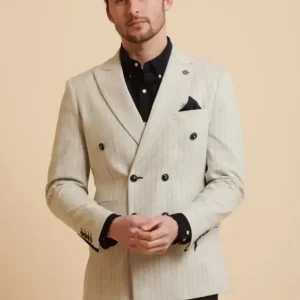 Marc Darcy - Kavaj Grant Stone Pinstripe DB