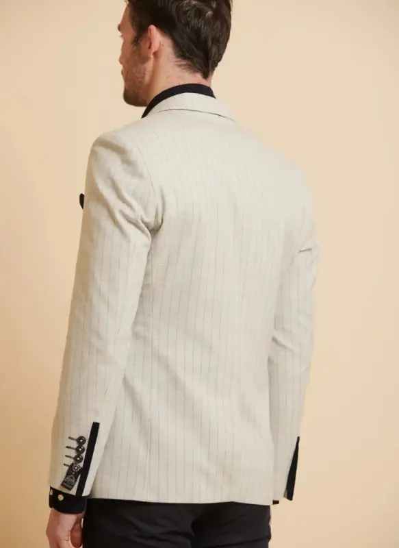 Marc Darcy - Kavaj Grant Stone Pinstripe DB - Bild 3