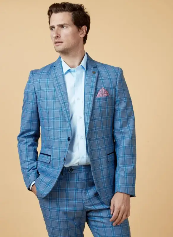 Marc Darcy - Kavaj Jose Sky Blue - Bild 2