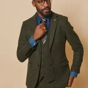 Marc Darcy - Kavaj Marlow Olive Tweed