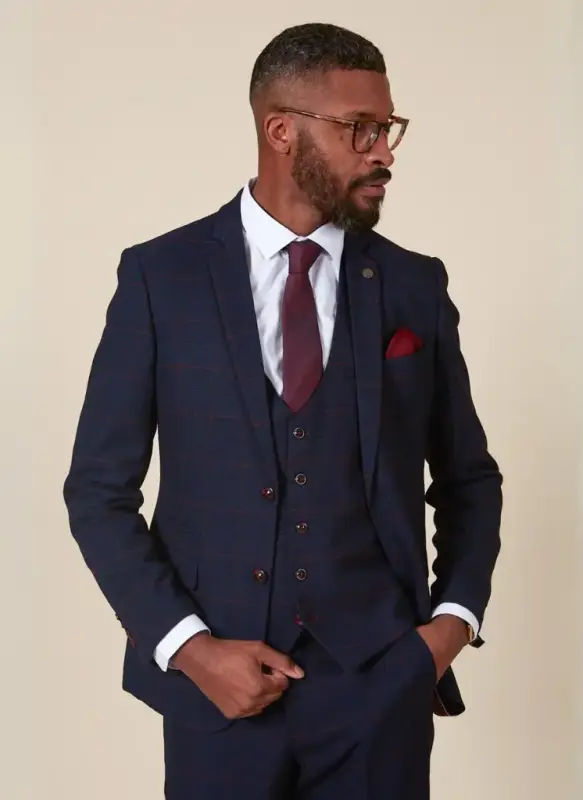 Marc Darcy - Kavaj Navy Blue Edison Redline