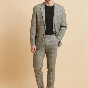 Marc Darcy - Kavaj Rutmönster Ross Grå Check