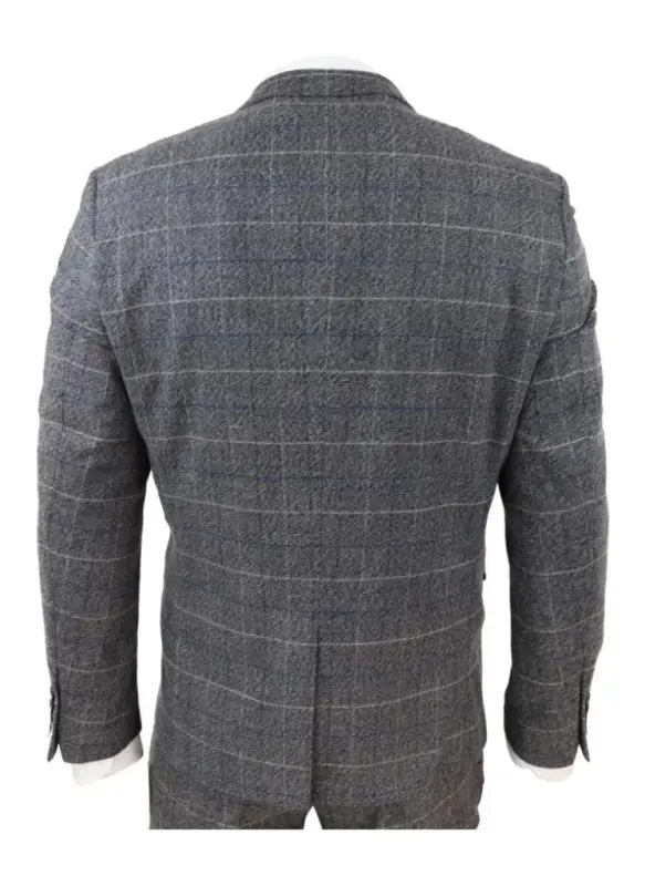 Marc Darcy - Kavaj Rutmönster Scott Grå - Bild 4