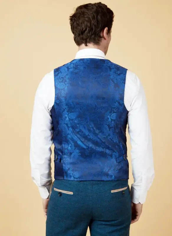 Marc Darcy - Väst Dion Blå Tweed - Bild 3