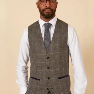 Marc Darcy - Väst Rutigt Scott Grå Rutig