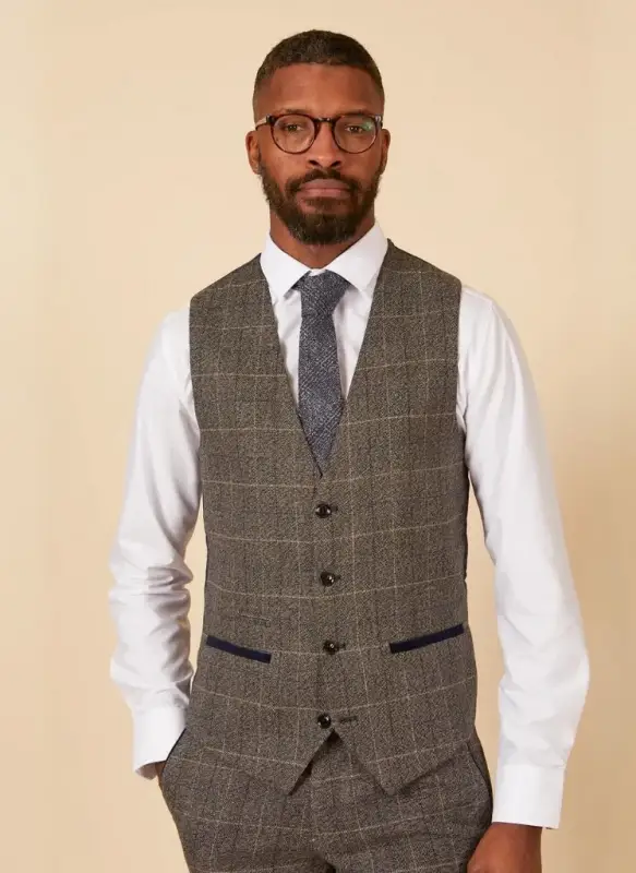 Marc Darcy - Väst Rutigt Scott Grå Rutig - Bild 2