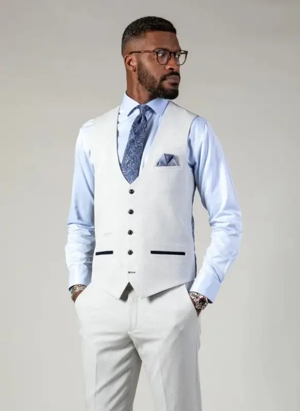 Marc Darcy - Väst Rutigt Vit Bromley Sten - Bild 2