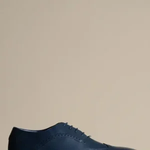 Marinblå läderskor, Marc Darcy Dawson - Wingtip brogue
