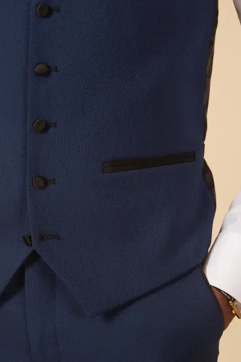 Marinblå smoking 3-delad - Bild 8