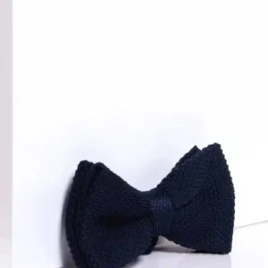 Marinblå Tweed Fluga | Marc Darcy - Dubbellager Tyg