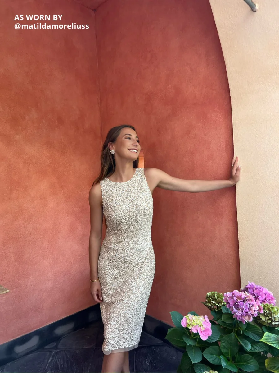 Viviette Paljettklänning