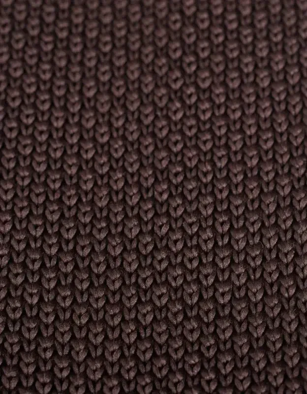 Mörkbrun Slips Stickad | Garrison Limited - Bild 3