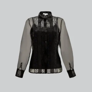 Amani Silkeorganza Blus