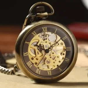 Retro Brons fickur Skelett