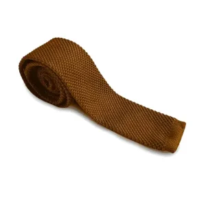 Rostbrun Slips Stickad | Garrison Limited