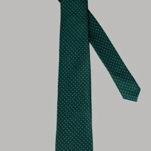 Slipsset Olivgröna prickar - Cavani