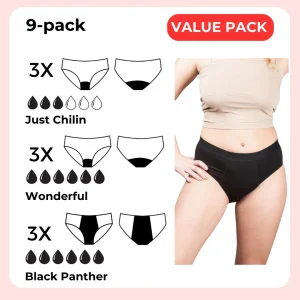 Menstrosor Startpaket Mellan- 9 st