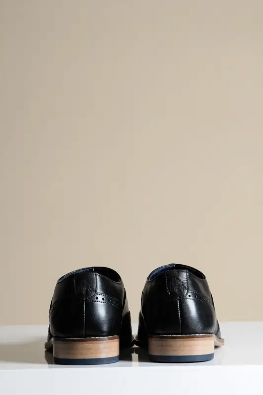 Svarta läderskor, Marc Darcy Dawson - Wingtip brogue - Bild 3