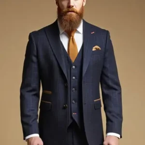 TAVERNY Admiral - Herrkostym Navy Check