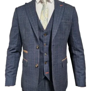 CASTLESON – Kavaj Admiral Check Navy