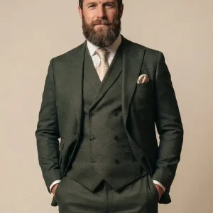 TAVERNY Salute - Tredelat Herrdräkt i Army Green