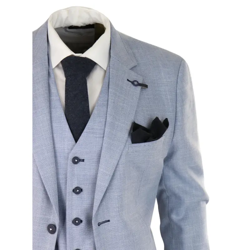 Tredelad kostym Cavani Miami Sky slim fit suit - Bild 7