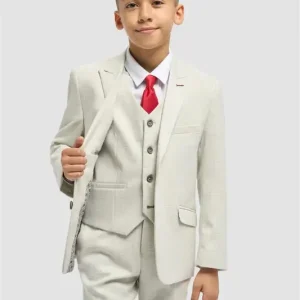 Tredelad kostym för barn – Tropez Salviagrön