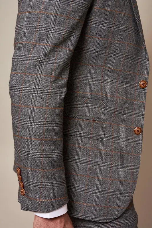 Tredelad kostym Jenson grå - Bild 7