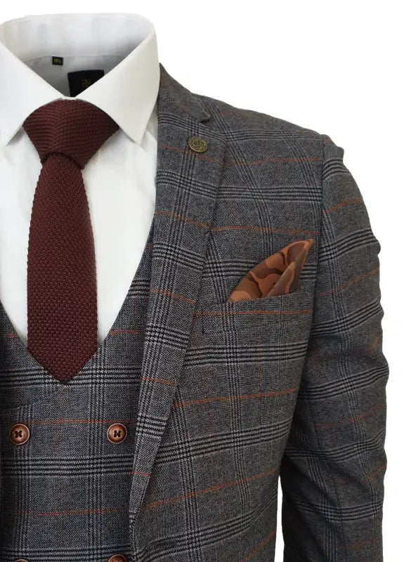 Tredelad kostym Jenson grå - Bild 3