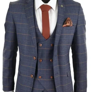 Tredelad kostym Jenson marinblå