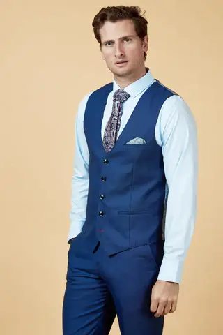 Tredelat herrkostym Danny Royal Blue - Marc Darcy - Bild 7